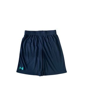 Under Armour Navy Blue Shorts with Teal Logo